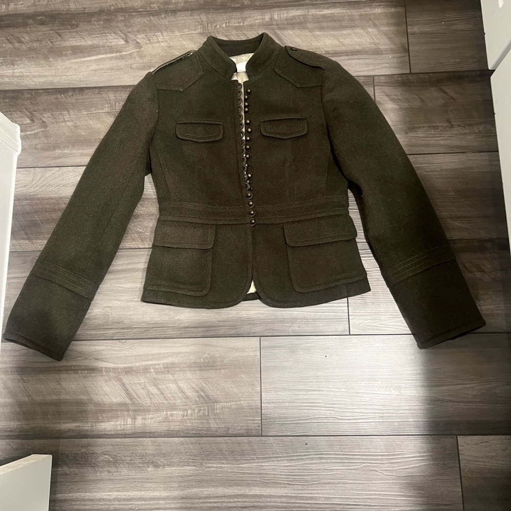 J. Crew Olive Wool Jacket